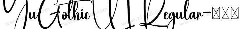 YuGothicUI Regular字体转换